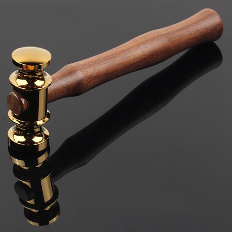 Marteau fait main manche en bois outil artisanal en cuir juge outils à main maillet marteau