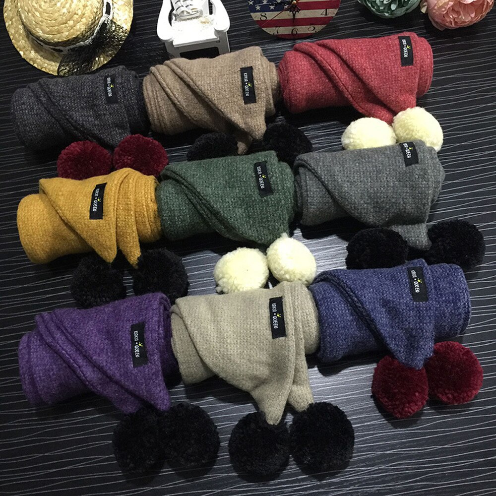 Écharpes Triangle en laine pour enfants hiver garçons et filles mignon petits châles enfant bébé enfants enveloppes en Viscose douce