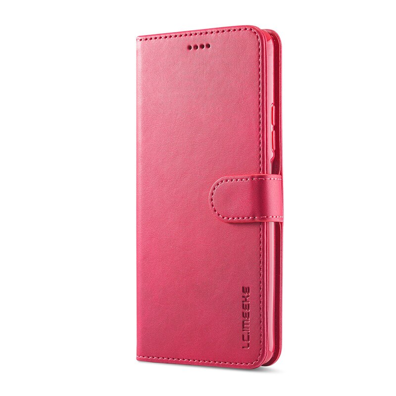 Case Voor Poco F3 Case Lederen Vintage Portemonnee Case Op Xiaomi Poco F3 Case Flip Magnetic Wallet Cover Voor Poco f3 Cover Etui Funda: Rose Red