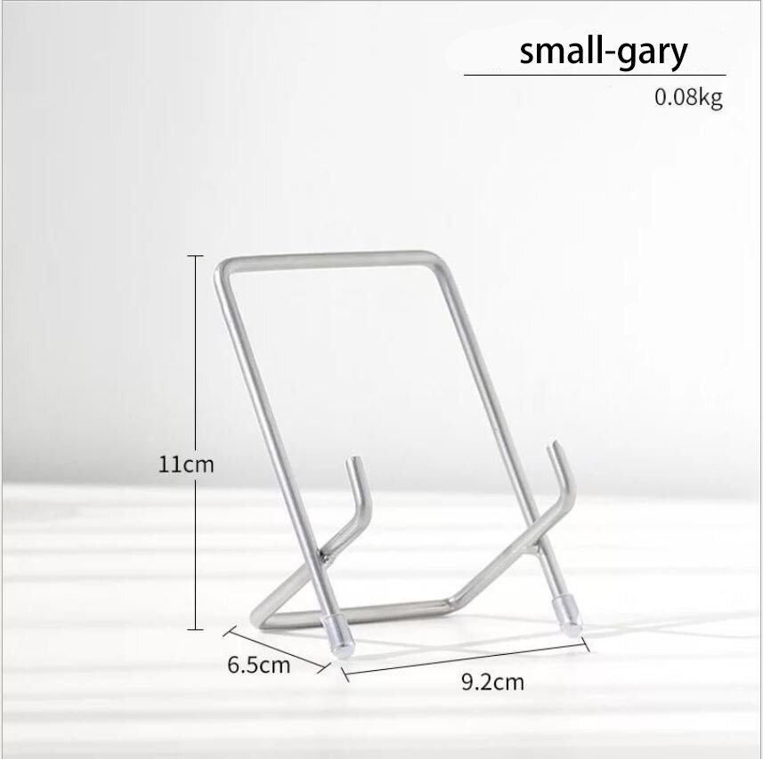 Support de tablette Simple Support en or Rose Support de Support pliant bureau de refroidissement IPAD téléphone Mobile Support universel supports étagère: A-S-Gray