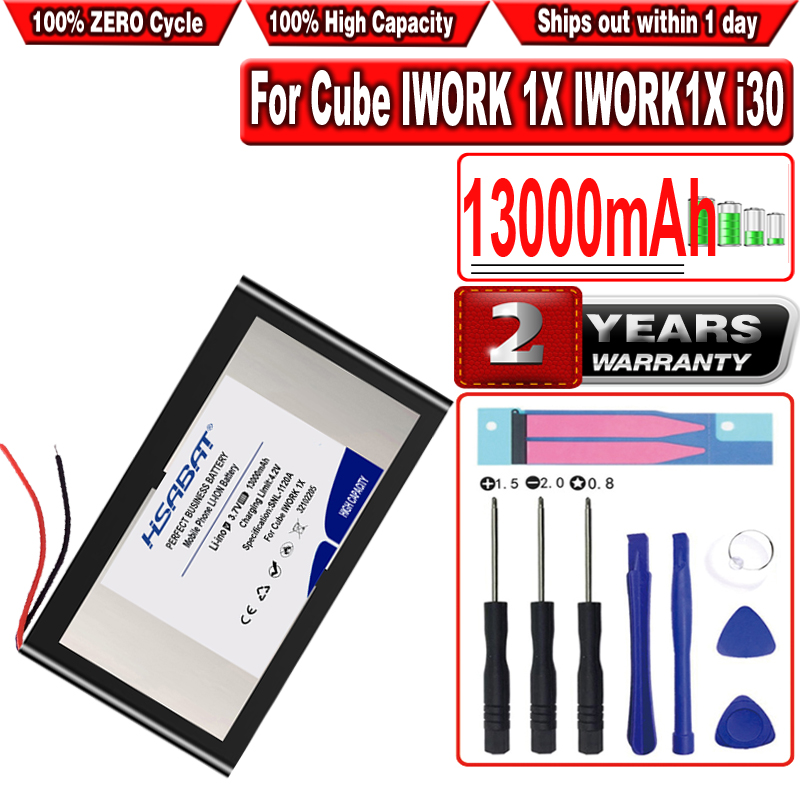 HSABAT 13000mAh Tablet Battery for Cube IWORK 1X IWORK1X i30