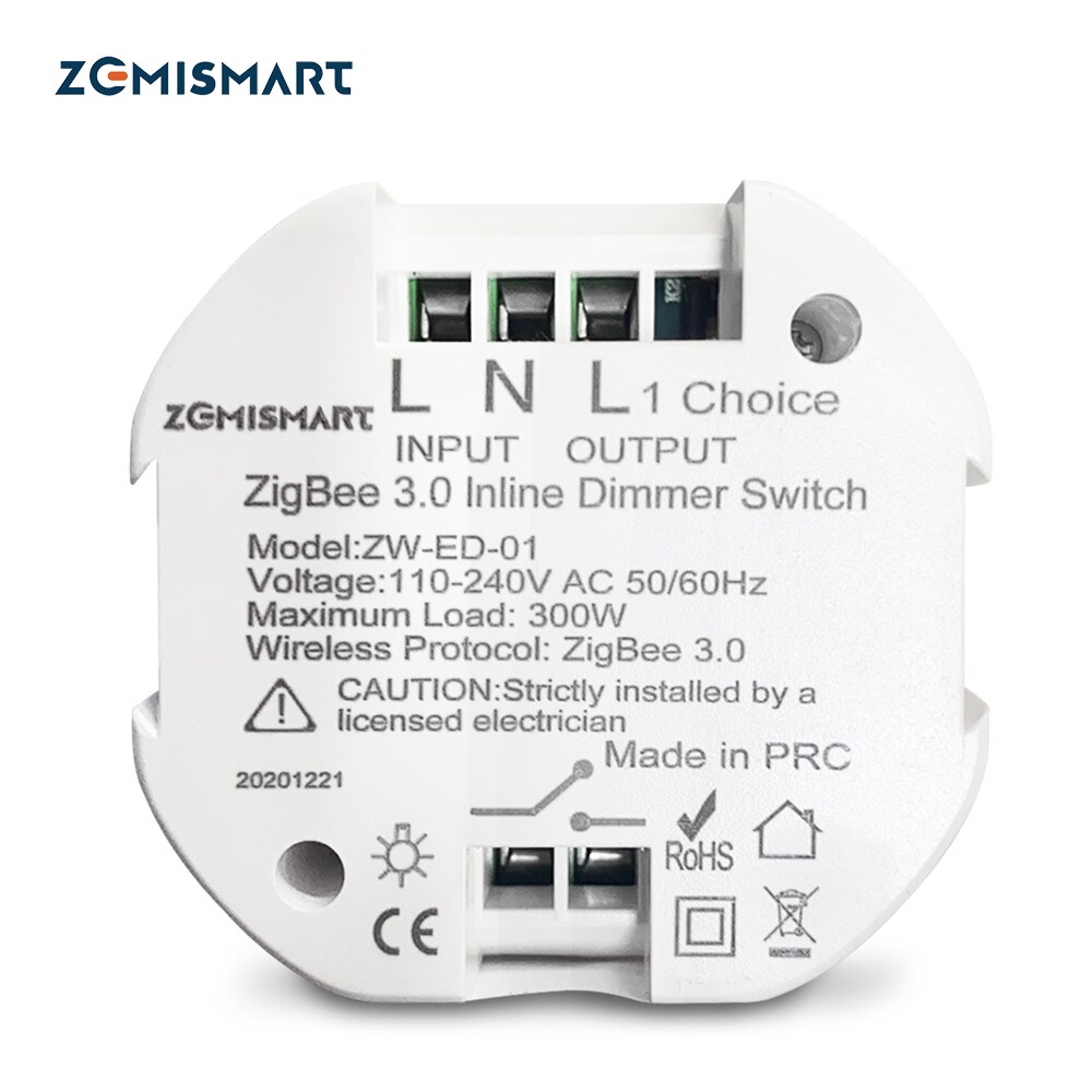 Zemismart Tuya Zigbee Dimmer Module SmartThings Control Alexa Google Home Control Smart Life APP Control