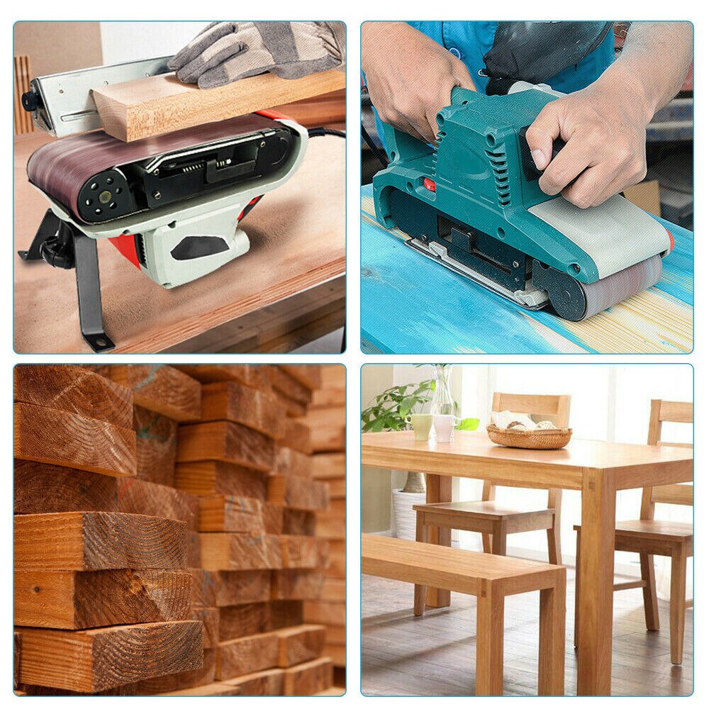 Courroies de ponçage, 75x533mm, 10 pièces, grossières à fines, accessoires pour ponceuse, outils rotatifs