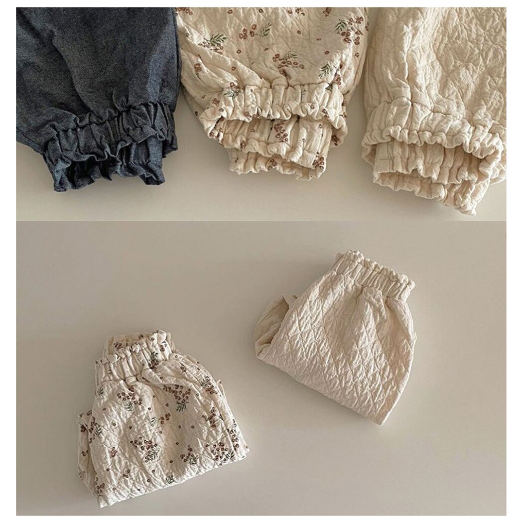 Schattige Baby Meisjes Bloemen Broek Linnen Geplooide Kids Casual Losse Broek Zachte Ademend Jongen Meisjes Harembroek Voor Baby Kleding