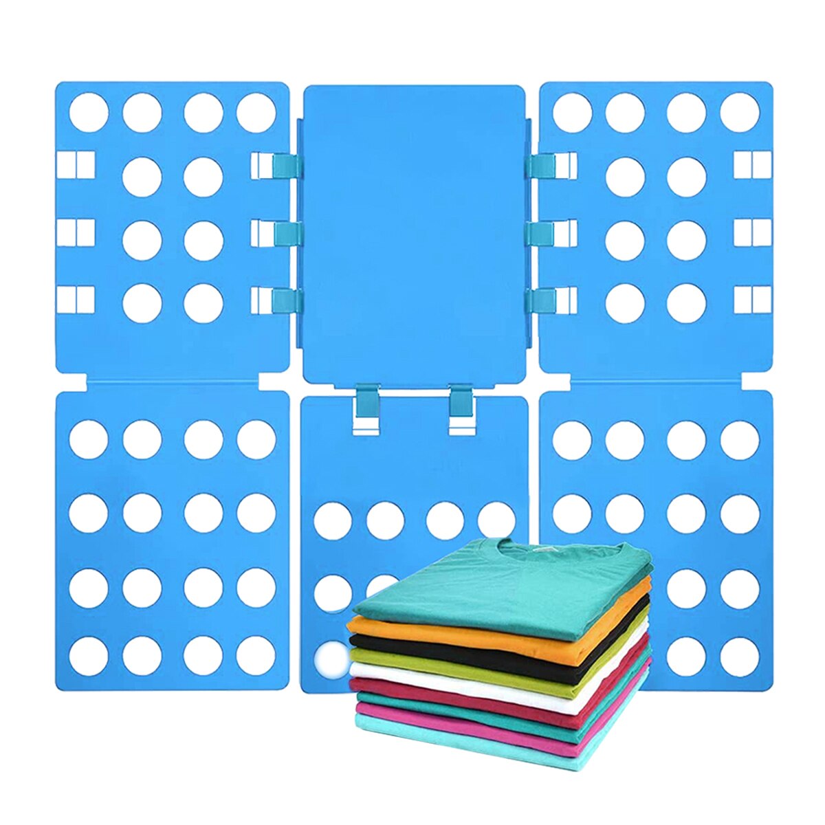 Adjustable Clothes Folder Board for Adult Kids T-Shirt Jumpers Quick Organizer Clothes Folding Flip Laundry Fast Easy Storage: Default Title