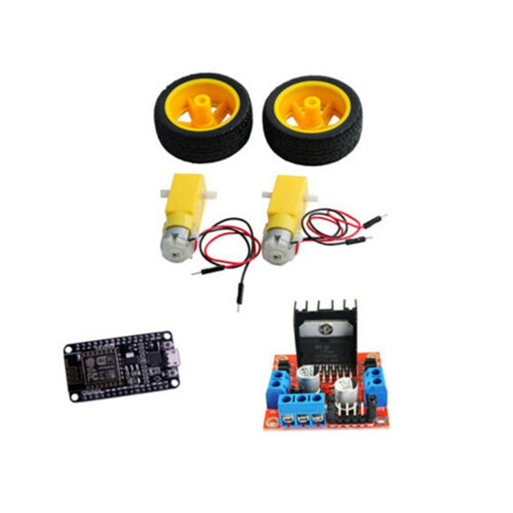 For Arduino TT Motor Tyre Dc 3-6v Transmission Motor Plastic Tire Wheel Transmission Case Smart Car Robot Kit: Default Title