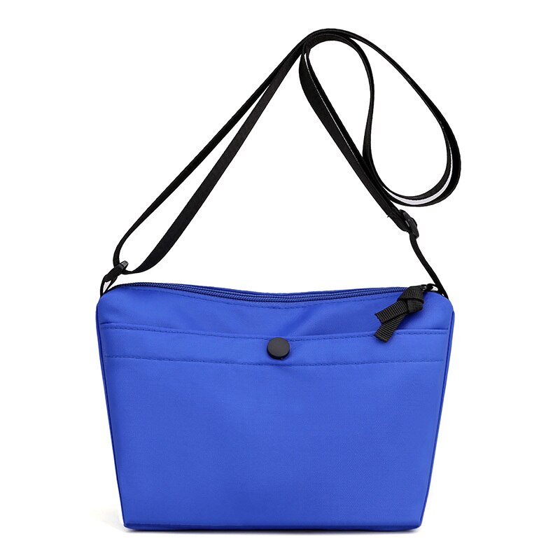 Borsa a tracolla in Nylon per donna 2021 borsa a tracolla impermeabile piccola Casual borsa a tracolla estiva con cerniera morbida tinta unita: Blue