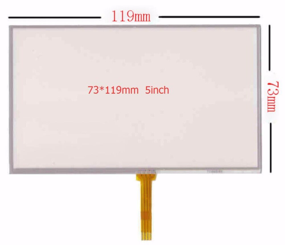 5.0 inch 119*73mm 4 Wired Resistive Touch Screen Panel Panels for Explay PN-980 PN-930 PN-935