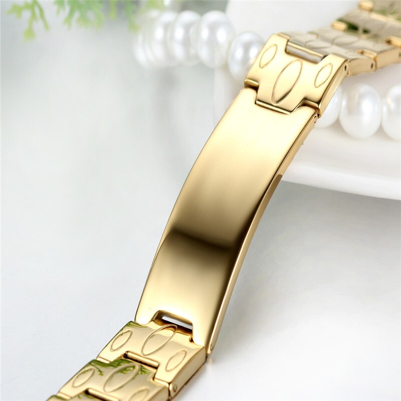 Herrenschmuck, schlichtes, elegantes herren-Ich würde-Armbinde, silberfarben, goldfarben, edelstahl, 16mm zoll breit, pulseras hombre , 8.1 zoll