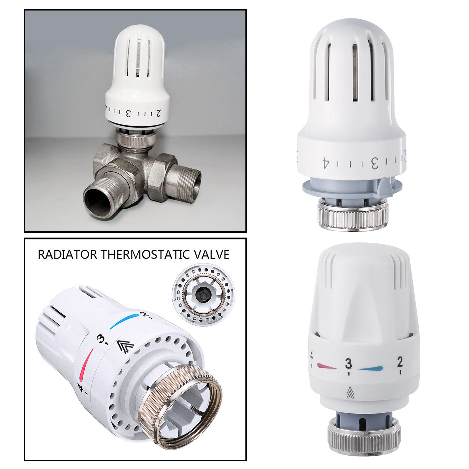 Thermostatic Radiator Head Valve Frost-proof Room Thermostats Replacement