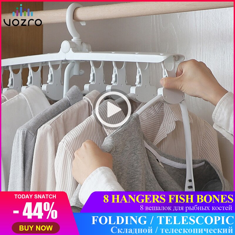 VOZRO-colgador de ropa plegable, secador de secado de ropa, colgador de ropa para colgar en la ropa, soporte telescópico