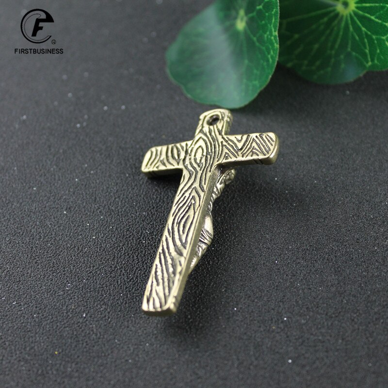 Jezus Kruis Ketting Sieraden Koper Jezus Orthodox Kruis Kerk Souvenirs Cross Sleutelhanger Jezus Verlossing Sleutelhanger Jezus Standbeeld