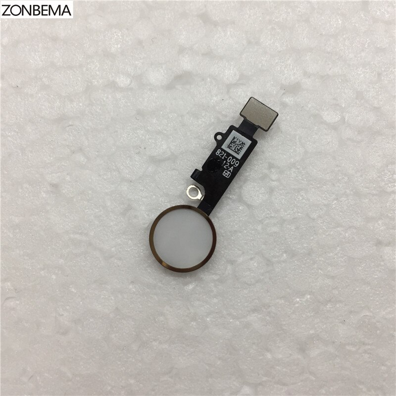 ZONBEMA Home button met Flex Kabel Lint assembly Voor iPhone 7 8 Plus 4.7 "5.5" Vervanging deel