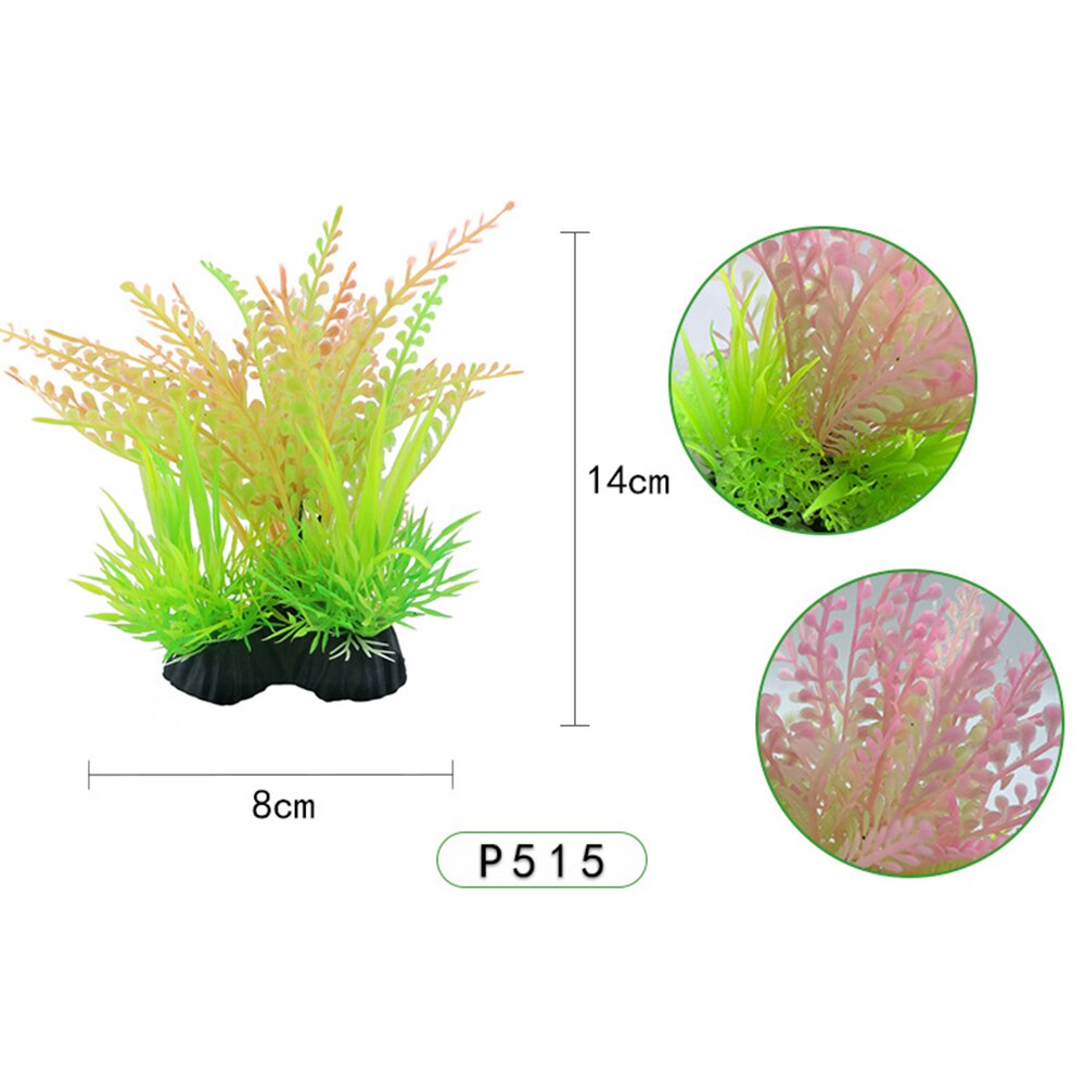 Simulation Artificial Plants Aquarium Decor Water Weeds Ornament Plant Fish Tank Aquarium Grass 14Cm Decoration