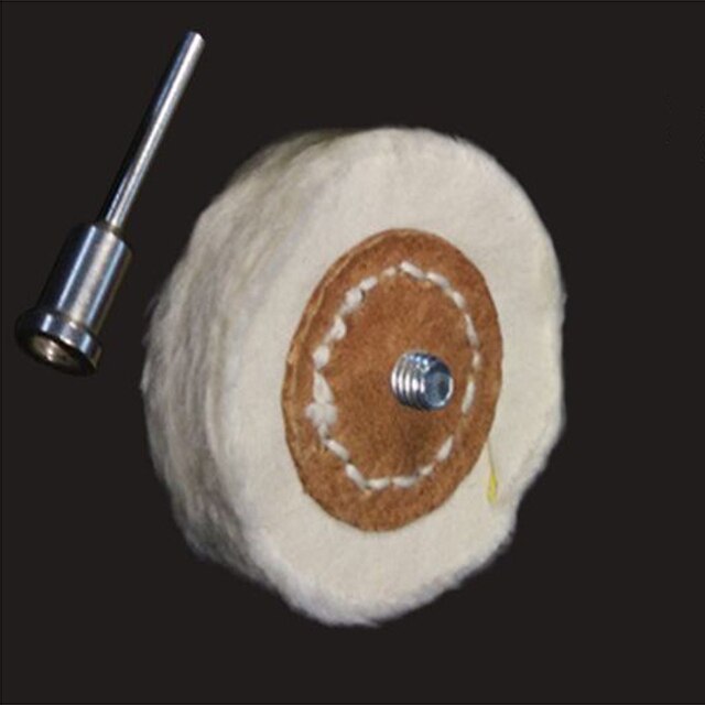Polish Cloth Wheel Brush Head Grinder Shank Buffing Accessory Rotary Tool Polishing Pad Hand Tool Kit Buffer Polish Grinder Pad: white