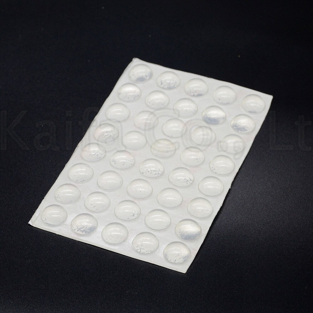 50PCS 11x 5mm Door Stops Self adhesive Silicone Pads Cabinet Bumpers Rubber Damper Buffer Cushion Furniture Hardware 11 * 5MM