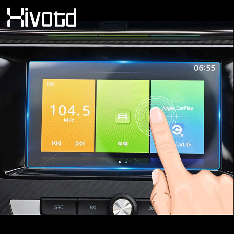 For MG ZS Accessories Interior Deceration Car GPS Navigation Tempered Glass Screen Protective Cover Film Sticker