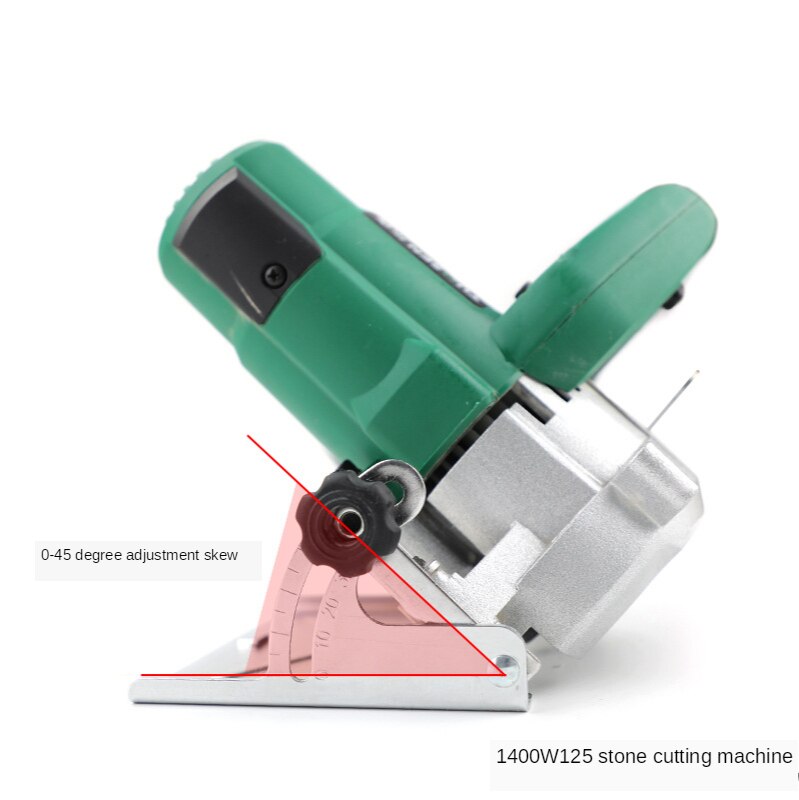 4 pouces scie circulaire électrique Portable électrique cannelure marbre Machine 1400W enfichable haute puissance bois marbre Cutter