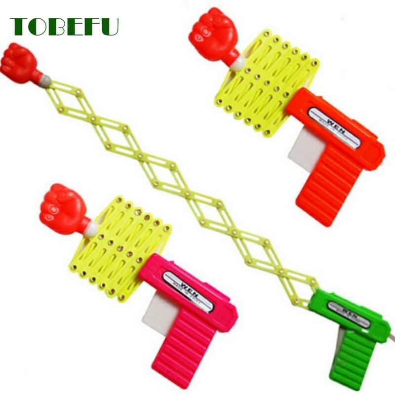 TOBEFU Funny Retractable Fist Shooter Trick Toy Gun Child Kids Plastic Party Festival Classic Elastic Telescopic Fist