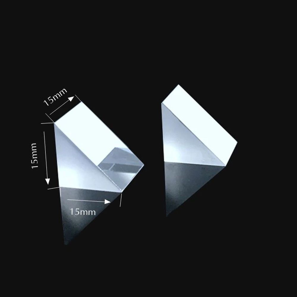 gleichschenklig Rechten Winkel Prisma 45 Grad 15*15*15MM Optische Glas Kleine Visuelle Inspektion Diamant Spiegel