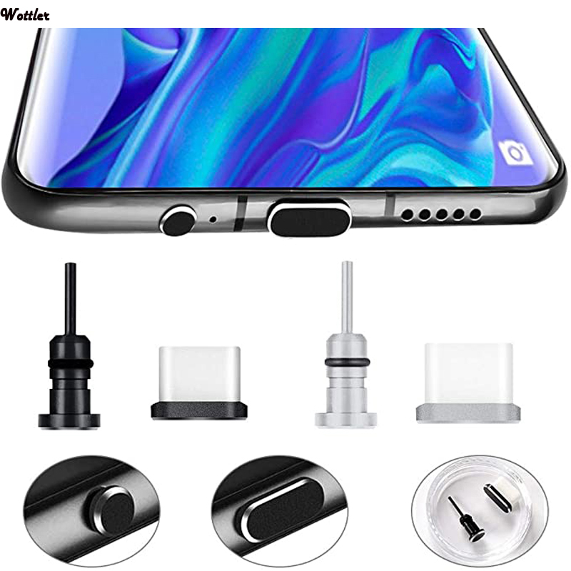 Universal Type-c Charging Port and 3.5mm Earphone Jack Anti Dust Plug For Samsung for Huawei HTC LG Type C Smartphone