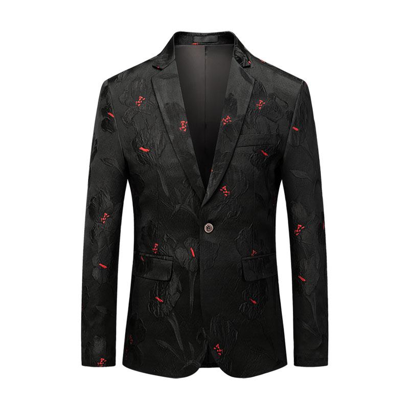 M -6xl kostymjackor slim fit 2022 bröllopsbalsblazers enkelknappar manlig kavaj snygg kostymjacka för män xxxxxxl: Xxl