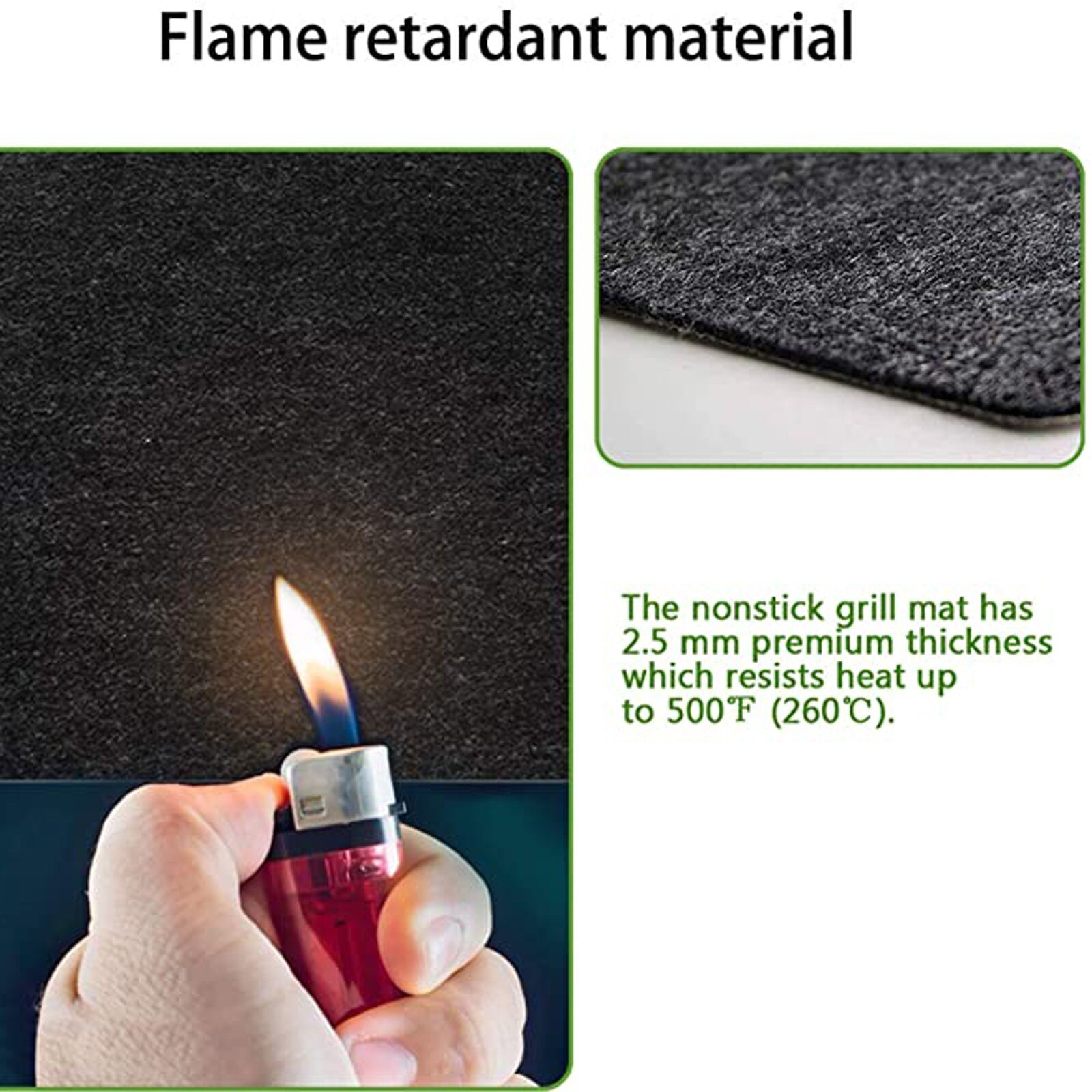 Fire Retardant Heat Insulation Fireplace Carpet Non-slip Mat Survival Emergency Blankets For Fireplace Flame Resistant Pads