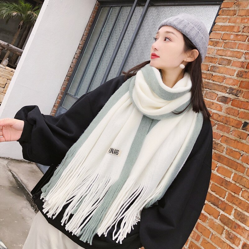Mode 180*70cm Winter Bienen Muster Jacquard Kaschmir Gefühl Schal Frauen Warm Di