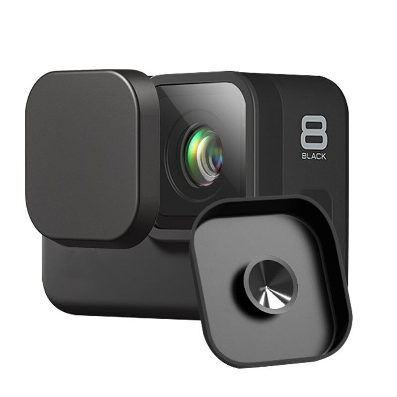 Beschermende lensdop action camera zachte siliconen hoes stofdicht krasbestendig zwarte beschermhoes camera-accessoires
