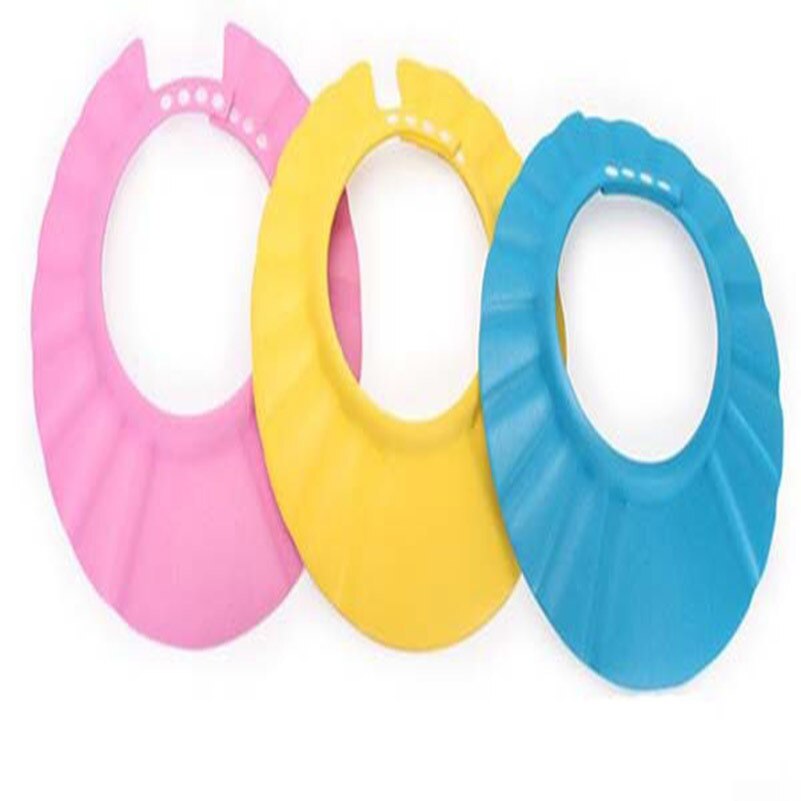 1pc bébé shampooing bonnet de douche pour laver les cheveux doux et mousse réglable bain bain bonnet de protection chapeau bébé coupe de cheveux bonnet de douche