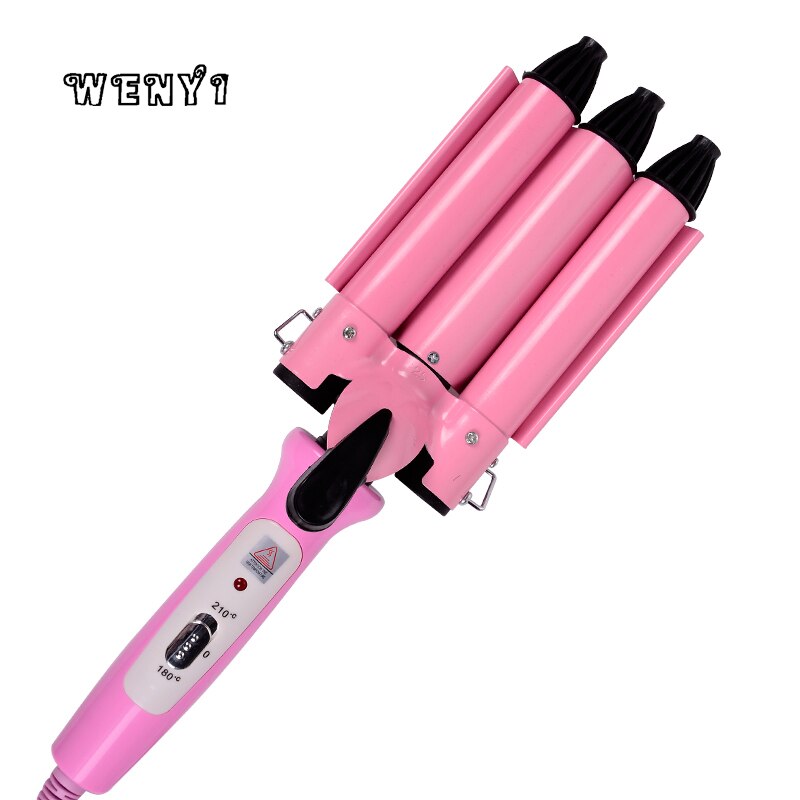 Wenyi 3 Barrel Clamp Hair Curlers Rollers Adjustable Hair Curling Irons Curling Wand Wave Electric Waver for Women Beauty Hair