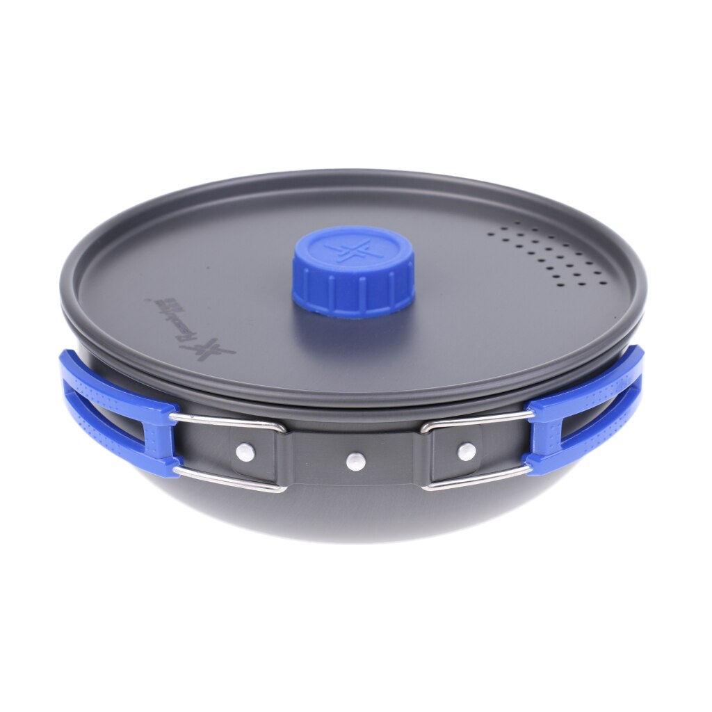 Portable Aluminium Outdoor Camping Cooking Frying Pan With Folding Handle