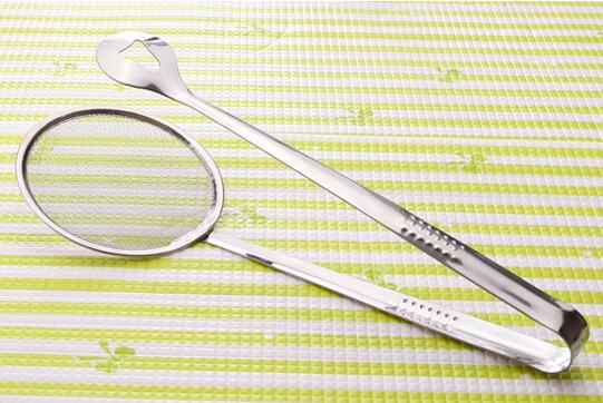 HOMETREE 1 sztuk żywności durszlak ze stali nierdzewnej kuchnia filtr siatka łyżka smażjeden jedzenie sitko oleju klip narzędzia kuchenne klip robić żywności H426: Default Title