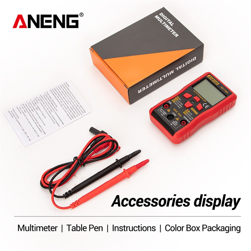 ANENG M118A Digital Multimeter True RMS AC/DC Voltage Current Meter NCV Tester Measuring Resistance Tool