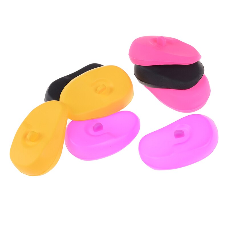 Cache-oreilles en Silicone pour Salon de coiffure, 2 pièces, protection Anti-coloration pour Salon de coiffure, couvre-oreilles pour Salon de coiffure, douche de plongée, bouchon d'oreille Anti-bruit pour sommeil