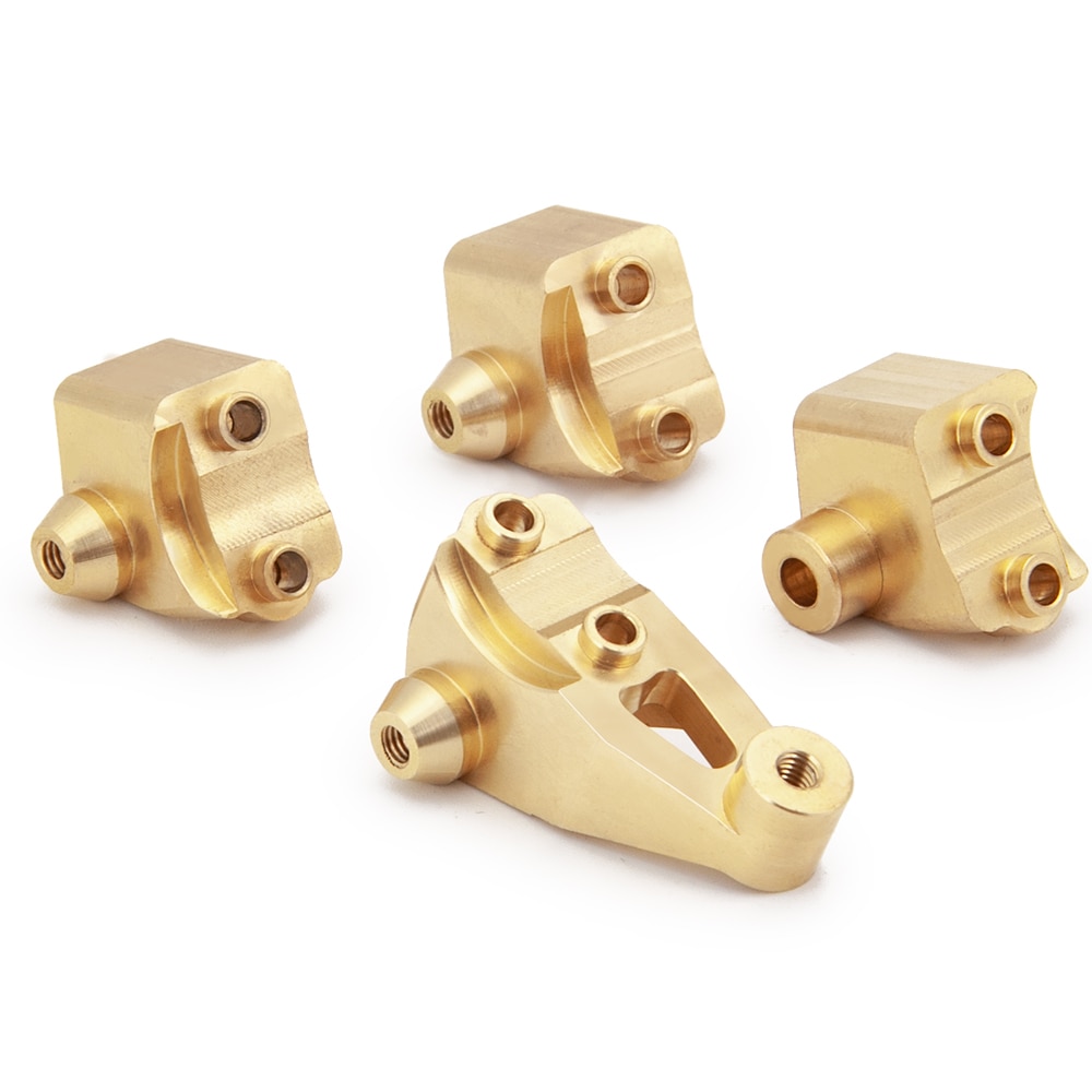 YEAHRUN Brass Lowering Shock Mount - 45g Heavy Duty for Traxxas TRX-4 1/10 RC Crawler