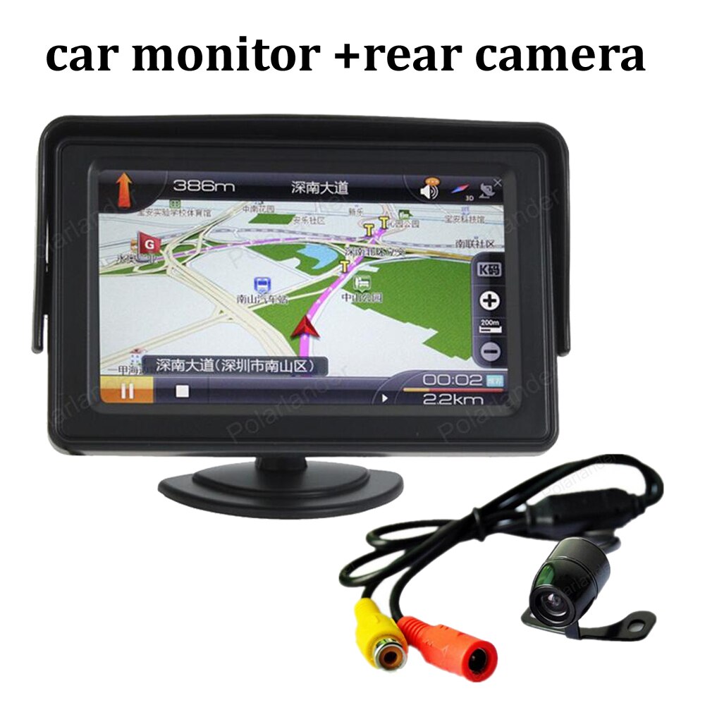 4.3 inch 480x234 2 av-ingang Auto Achteruitrijcamera LCD Monitor met achteruitkijk achteruitrijcamera parking System op -board Display