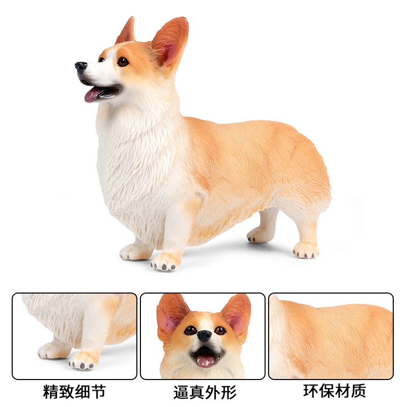 Miniatuur Beeldje Hond Model Corgi Schnauzer Shiba Inu Herder Puppy Action Figure Home Decor Accessoires Kinderen