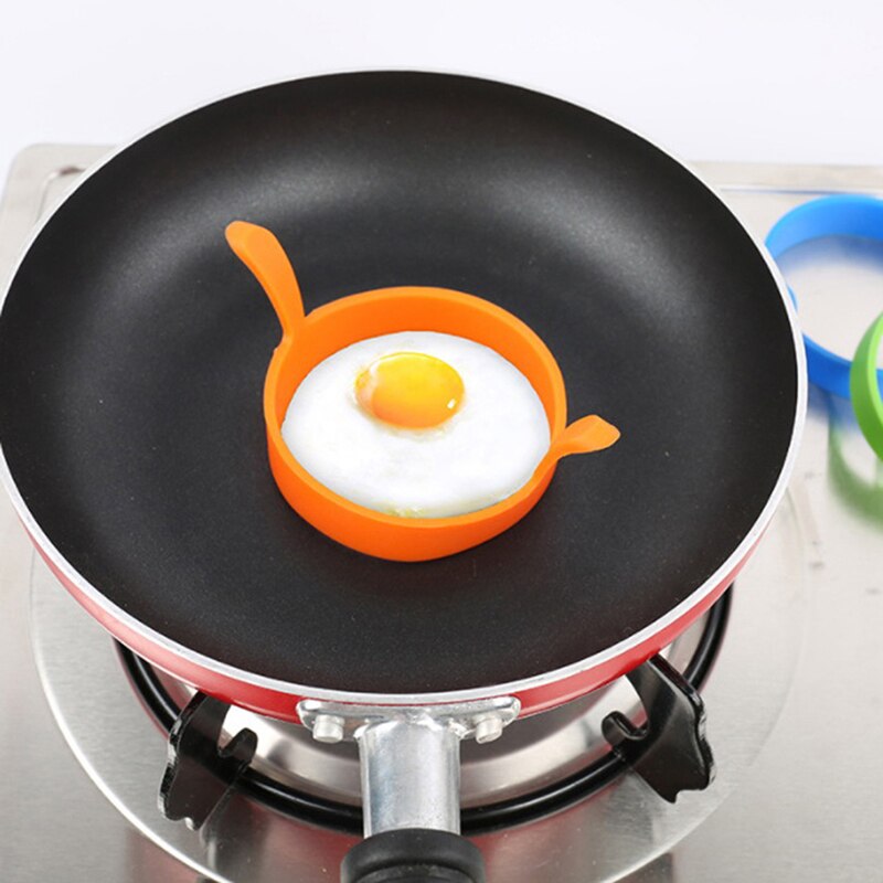 1 stk frokostomelett stekte eggformer matkvalitets silikon eggering pannekake matlaging gjør-det-selv-verktøy gadgets