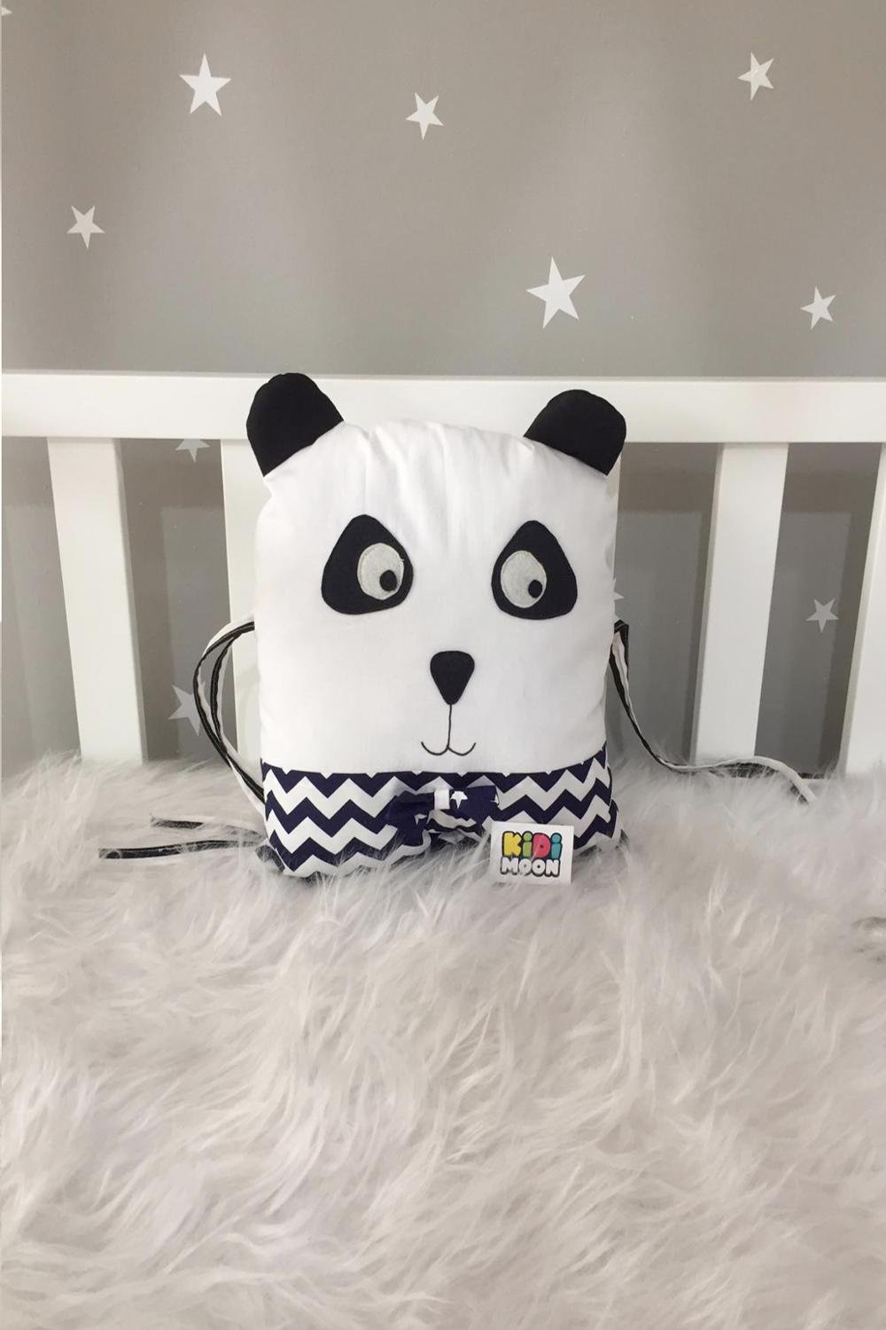 Jaju Baby Kidimoon Zwarte Zigzag Kat Wieg Bescherming Decor Kussen