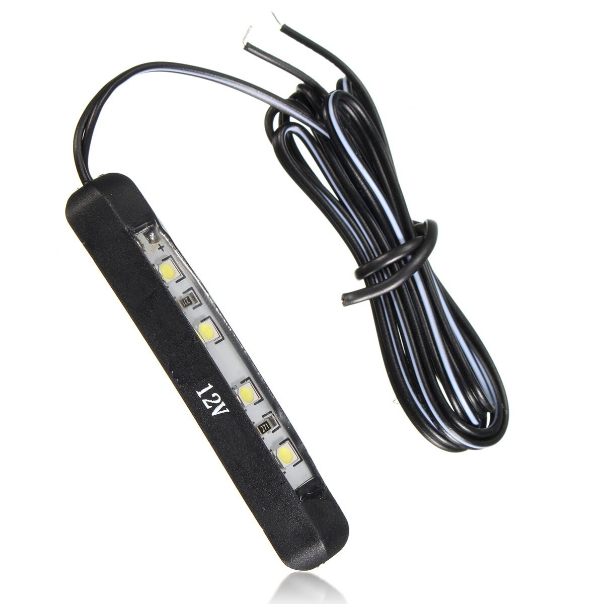 CAR MOTORCYCLE LED TINY REAR NUMBER PLATE LIGHT LAMP 12V 4LED