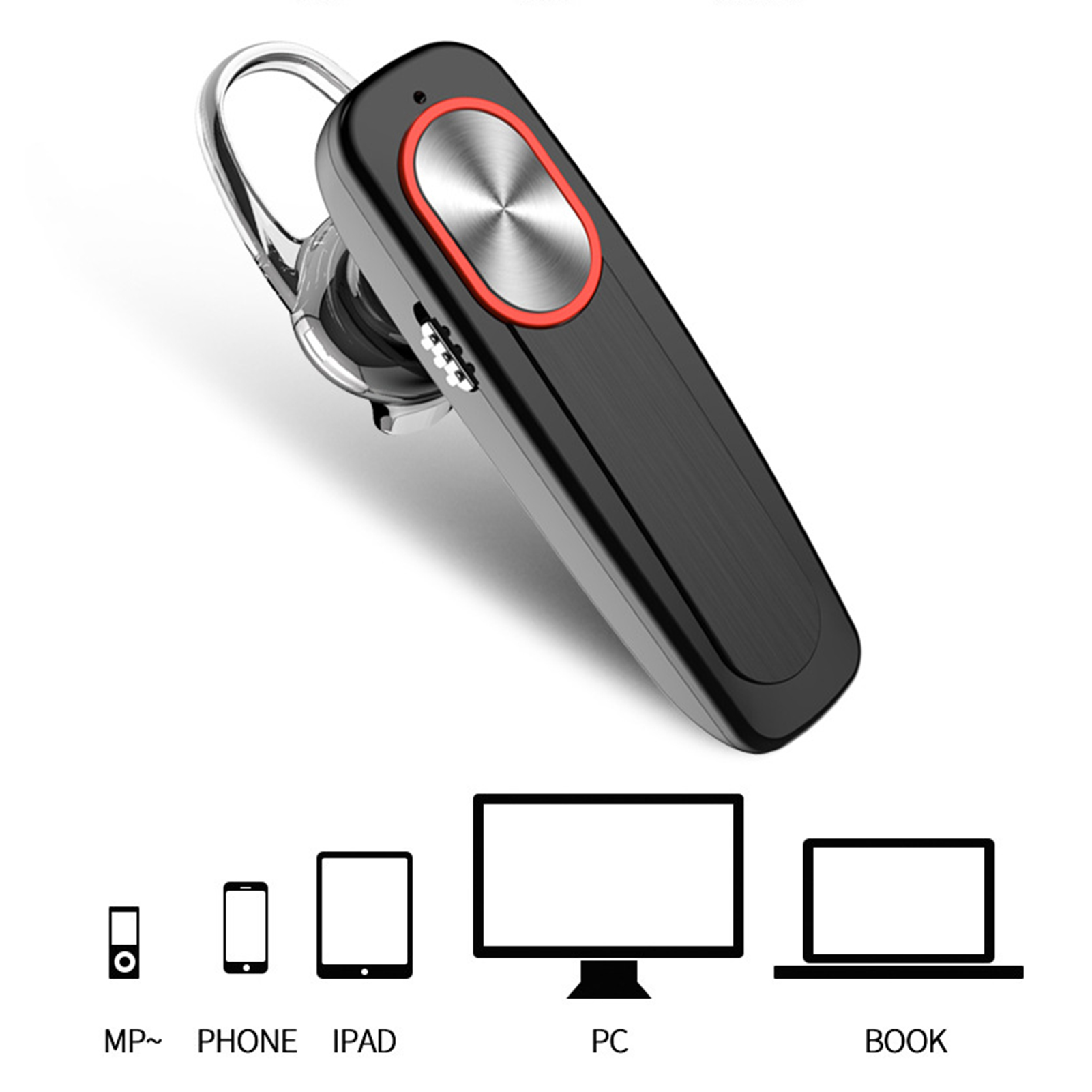 L9 trådløse ørepropper, bluetooth-hodetelefoner, 4.1 trådløse hodetelefoner, håndfrie for bedrifter, sport, bluetooth-hodetelefoner med ett øre og mikrofon