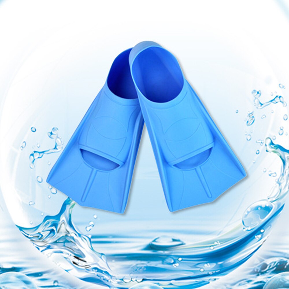 Swimming fins soft and comfortable silicone adult children swimming training fins short fins beginner swimming equipment