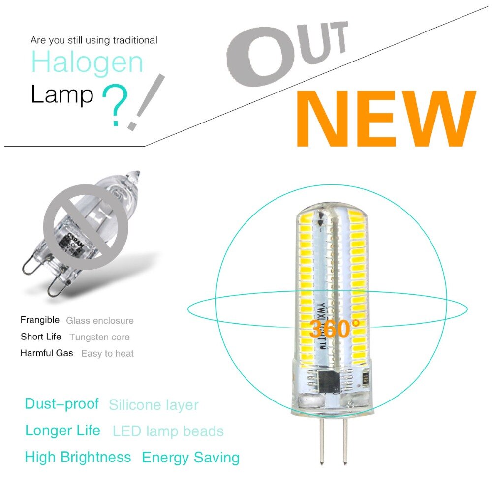 Hohe Helle G4 LED Lampe E14 E17 E11 E12 G9 G8 Kerze Lichter AC 220V 110V Birne Scheinwerfer SMD 3014 64LED dimmbare Kronleuchter Licht