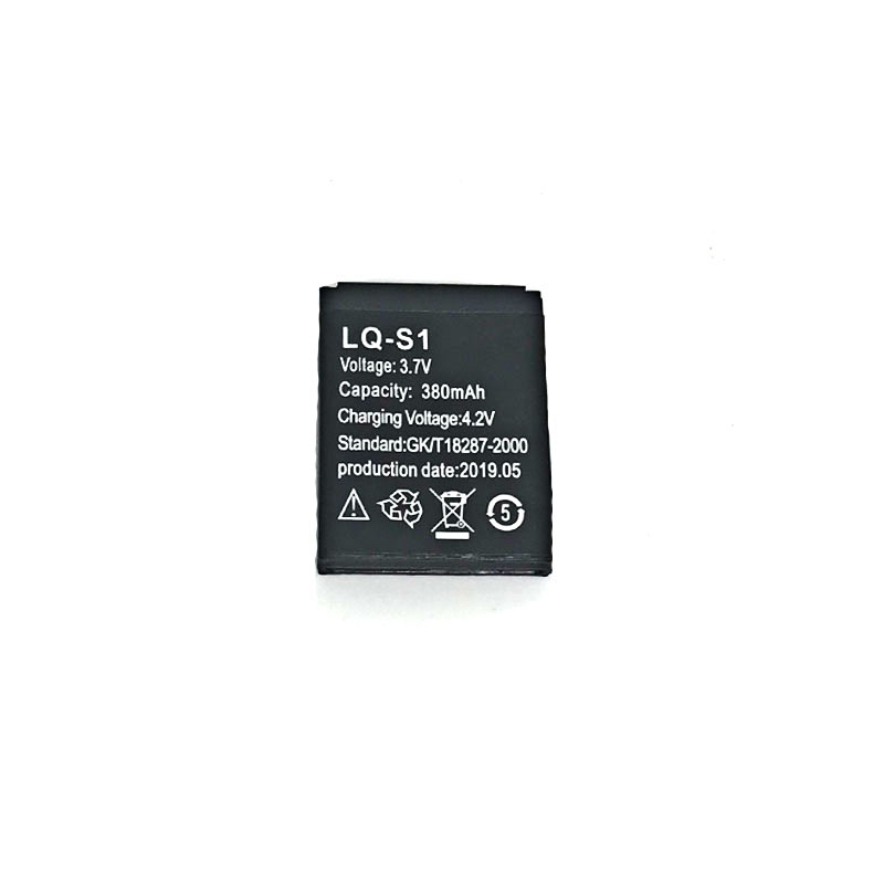1-4pz Astuto Della Vigilanza Della Batteria Durevole SmartWatch LQ-S1 3.7V Batteria Al Litio Ricaricabile per DZ09 W8 380mA A1 QW09 KSW-S6 RYX-NX9: 1pezzi