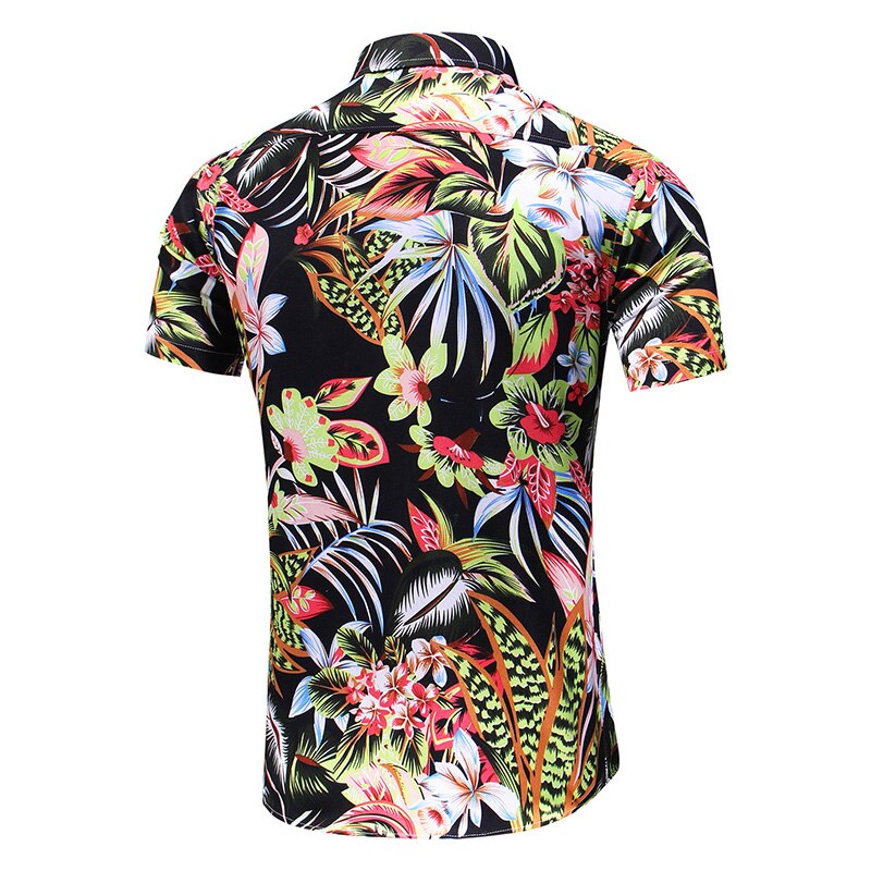 LIFENWENNA – chemise hawaïenne à manches courtes pour hommes, nouvelle , personnalité imprimée, plage, fleurs, été