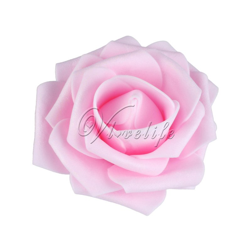 100 Stuks Pe Foam Rose Bloem Hoofd 7Cm Kunstmatige Rose Bloemen Boeket Handgemaakte Bruiloft Woondecoratie Feestelijke & Party plakboek: light pink