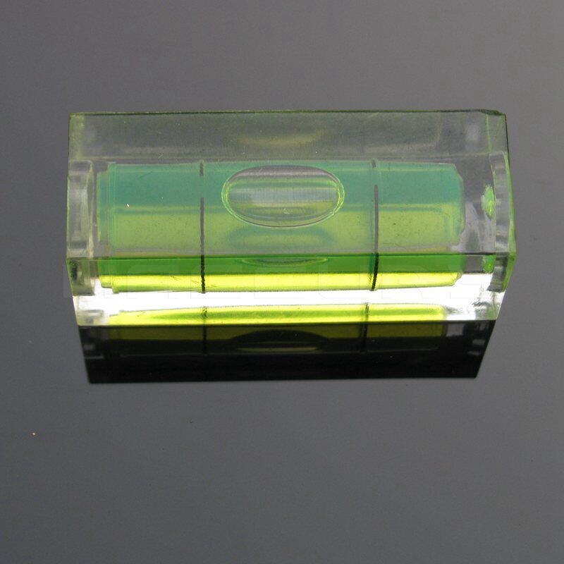 (10 stykker / parti) størrelse 15*15*40mm fotoramme vægniveau kvadratniveau måleinstrument boble vaterpas: Grøn