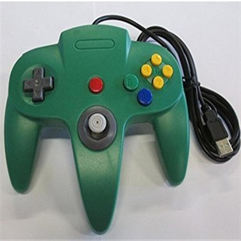 Voor N64 Gamepad Abs Usb Wired Controller Joystick Joypad Pc Computer Game Handvat Game Pad Voor Nintend N64 Voor Pc game Accessoire: green