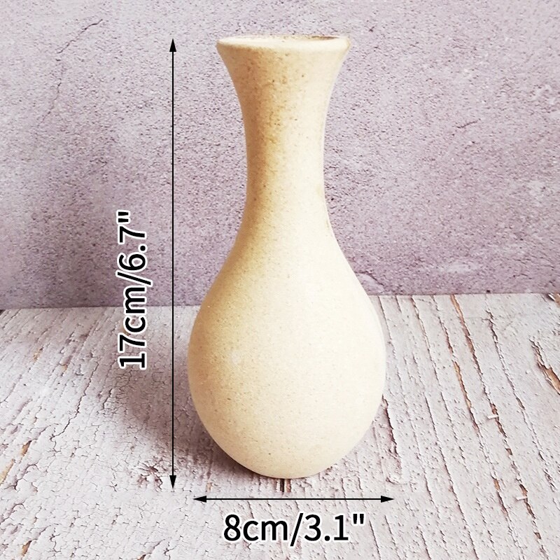 Ins træ miljøvenlig vase blomsterarrangement flaske desktop dekorative vaser enkle praktiske bordpynt boligindretning: Vase  s3